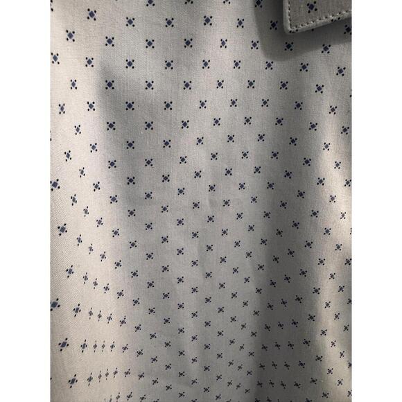 Ben Sherman White & Blue Long Sleeve Button Up Collared Dress Shirt MensXL 34/35 - Picture 3 of 10